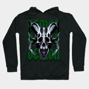 Green Demon Skull Hoodie